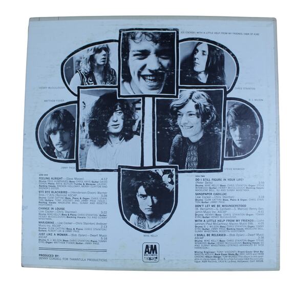 Joe Cocker With A Little Help From My Friends A&M Records SP-4182 - Picture 6 of 6